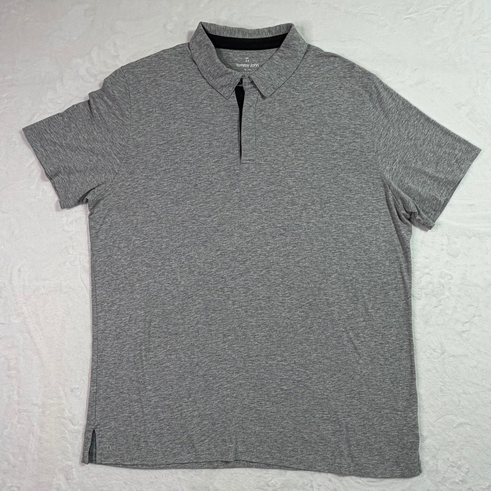 Tommy John Second Skin Polo Shirt Grey‎ XL